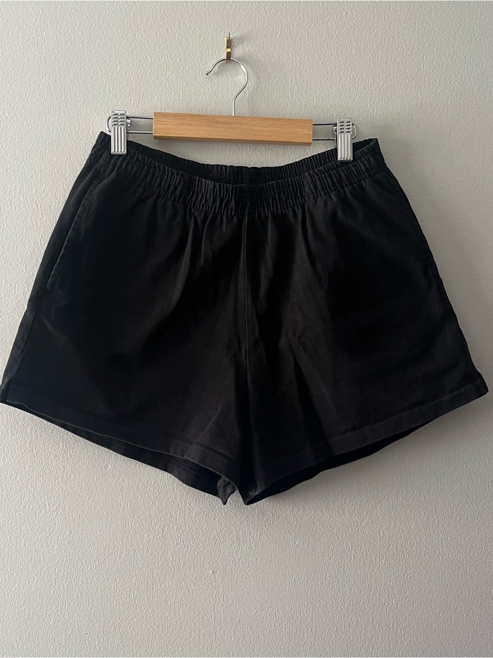 Los Angeles Apparel 100% Cotton Black Shorts